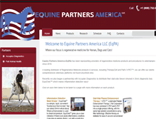 Tablet Screenshot of equinepartnersamerica.com